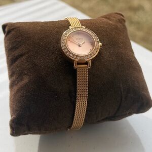 Guess Gold Women's Watch with Rose Dial